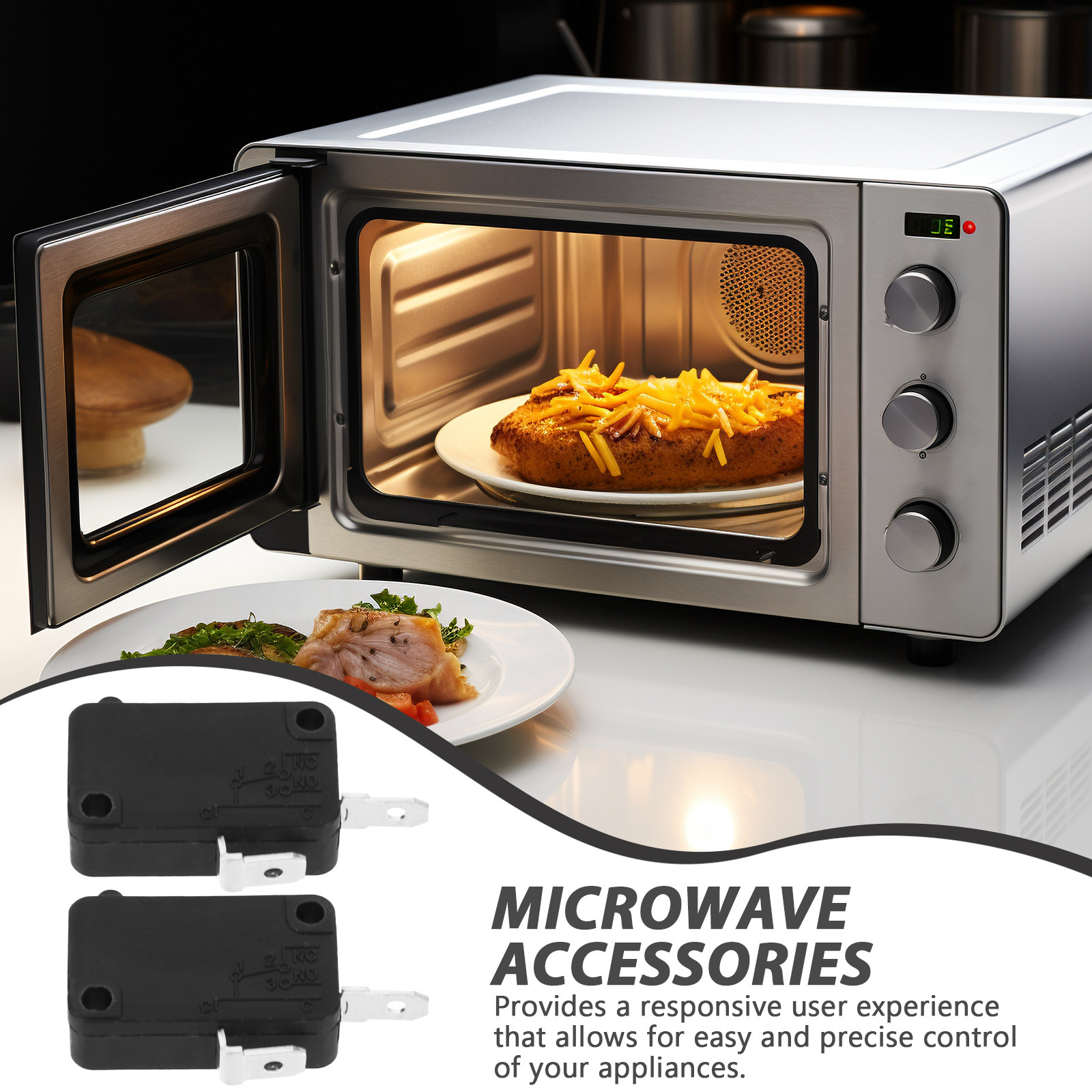 2개입 마이크로 스위치, 2핀, 평상시 개방형, 전자레 - Home Appliances 리뷰 및 가격