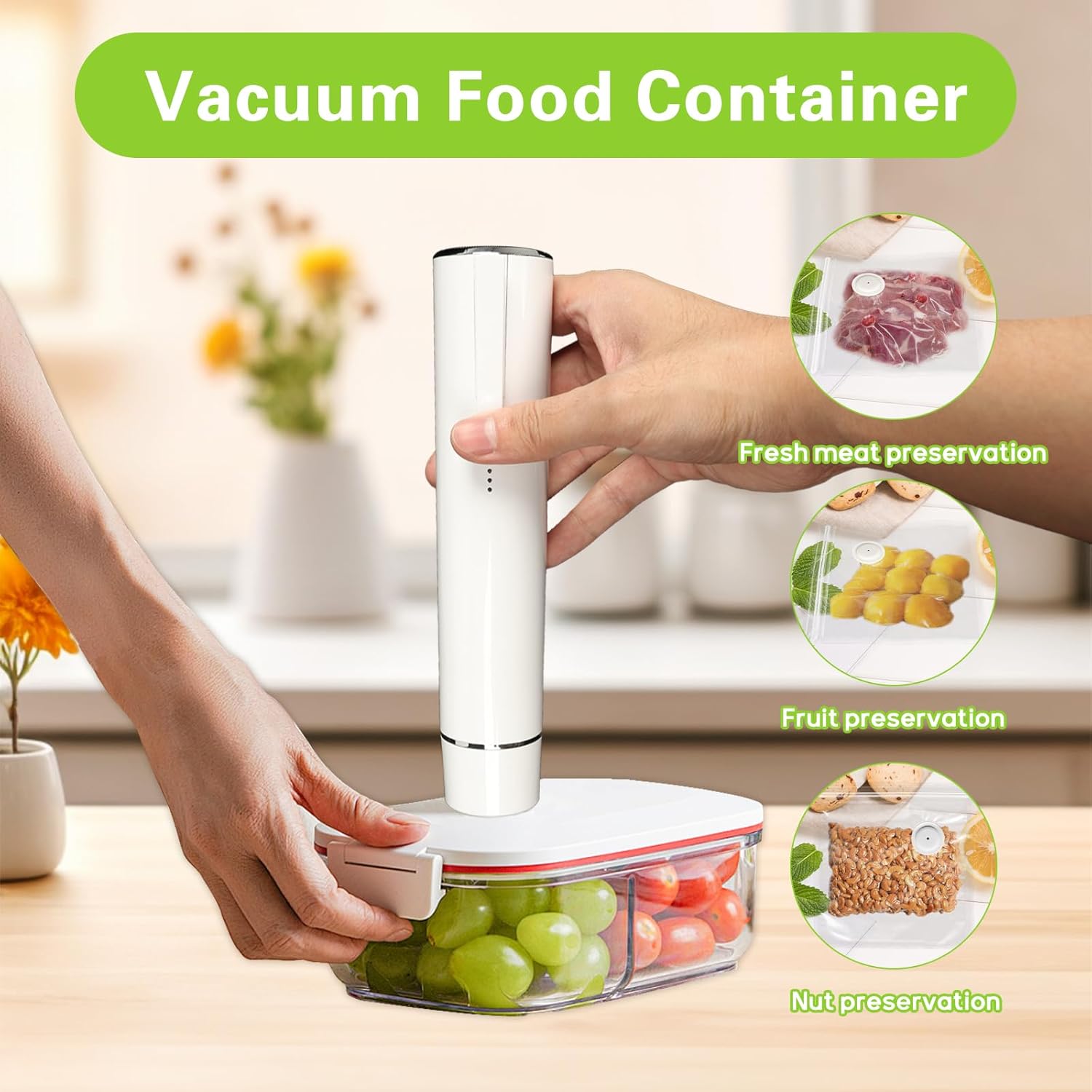 진공 밀봉기 휴대용 진공 밀봉기(5개의 진공 백 포함) - Food Vacuum Sealer Machine 리뷰 및 가격