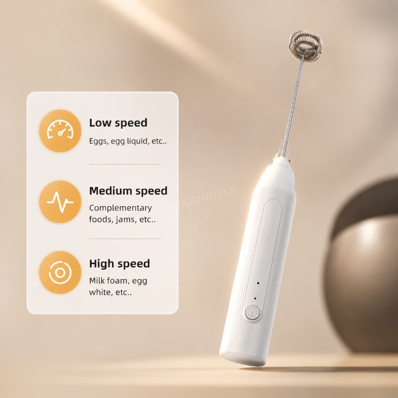 미니 우유 거품기 USB 충전식 3단 속도 조절 거품  - Electric Milk Frother Handheld 리뷰 및 가격